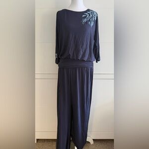 Soft Surroundings Midnight Blue Pant Jumpsuite